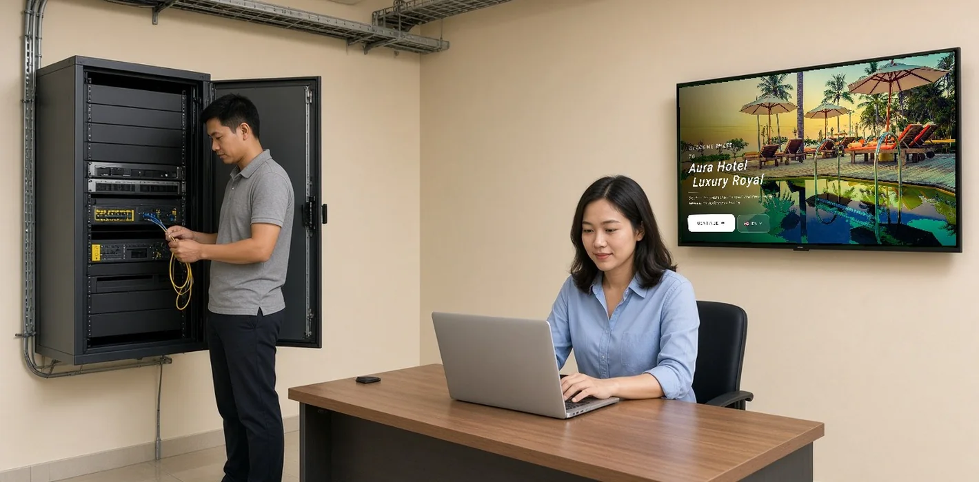 Thuê Kênh Quang Trắng Cho IPTV Khách Sạn – Mượt, Không Lag