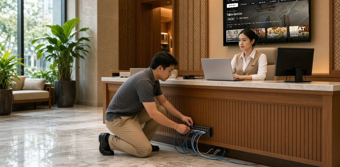 Dịch vụ cung cấp & triển khai băng thông rộng cho khách sạn