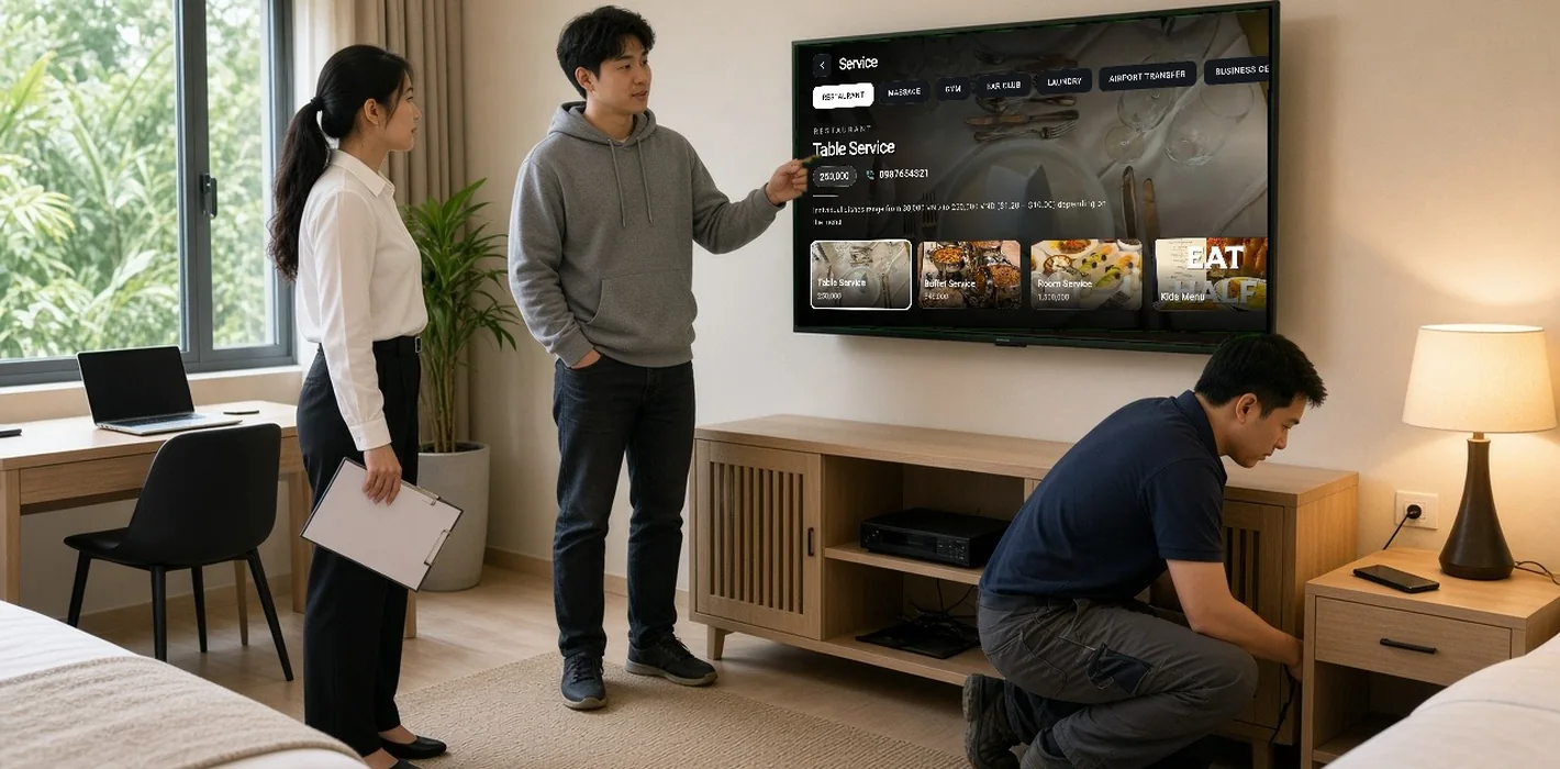Câu hỏi cần hỏi trước khi chọn đơn vị thi công Hotel TV