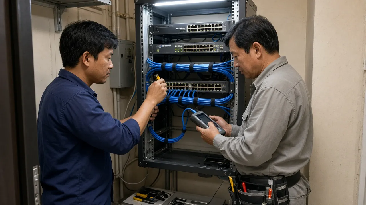 Dịch vụ Thi công hệ thống mạng LAN khách sạn