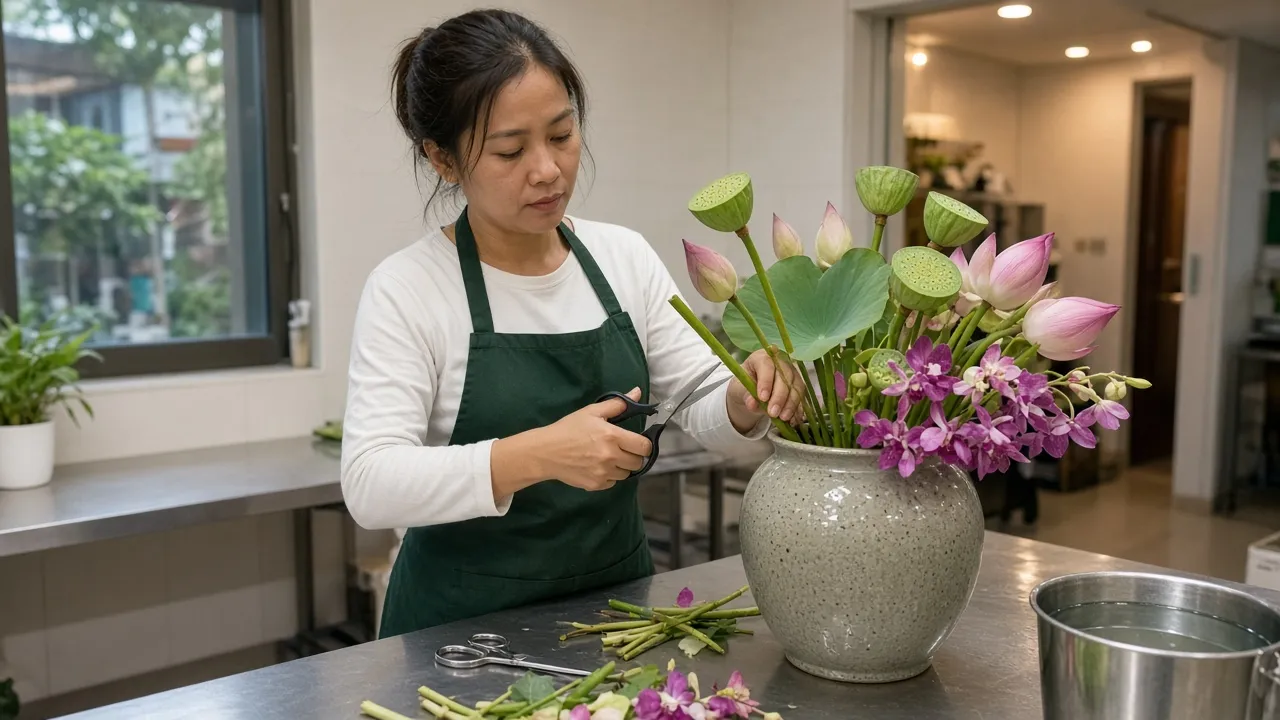 Florist – Nghệ sĩ tạo hương sắc cho khách sạn 4–5 sao