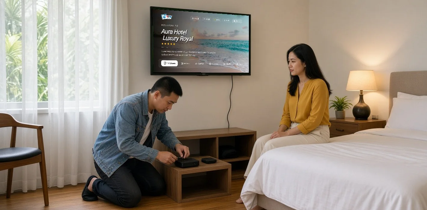 Giải pháp IPTV cho khách sạn không có hạ tầng LAN
