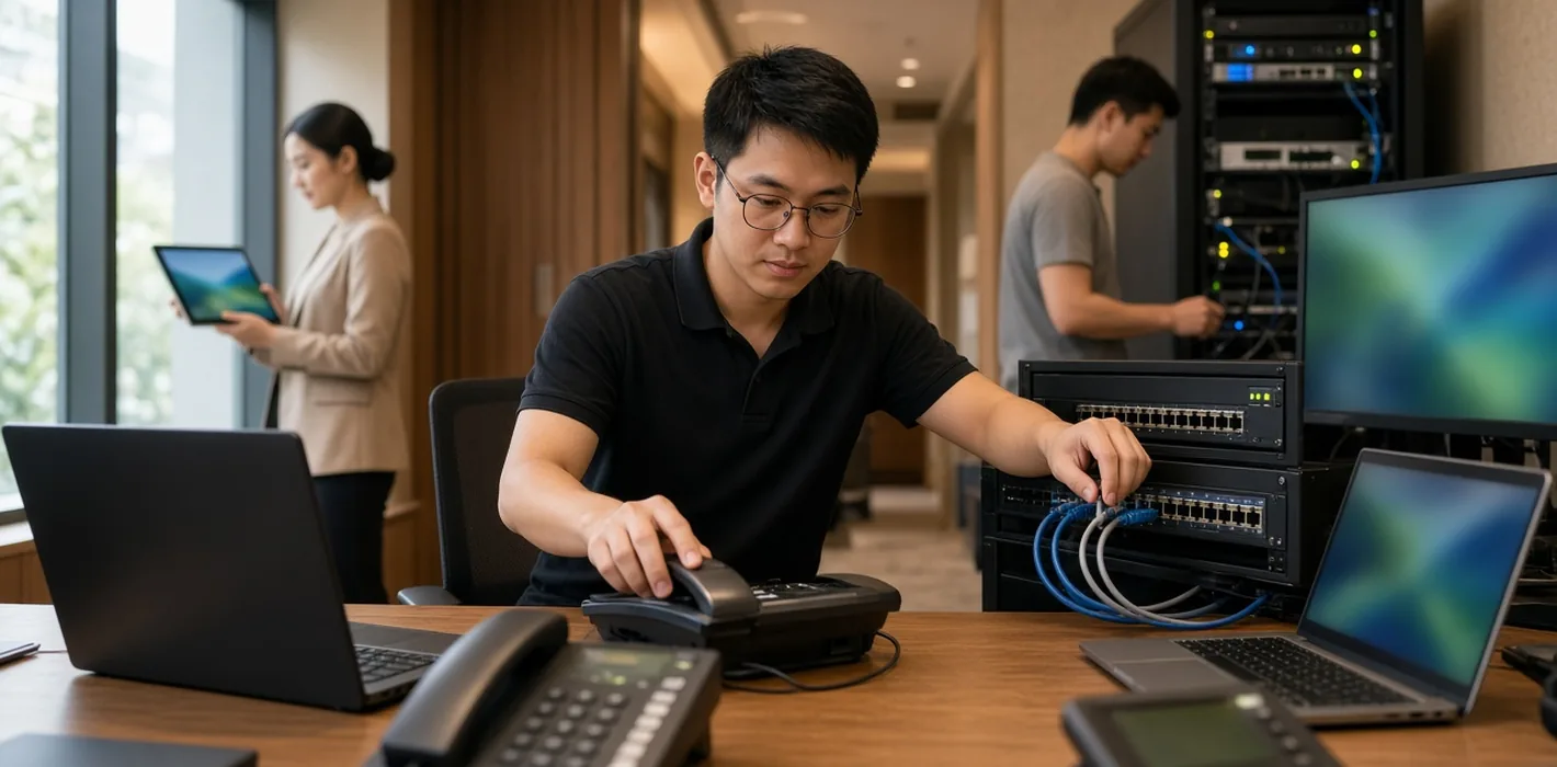 Giải Pháp VoIP, AI Voice, Chatbot Đa Ngôn Ngữ Khách Sạn