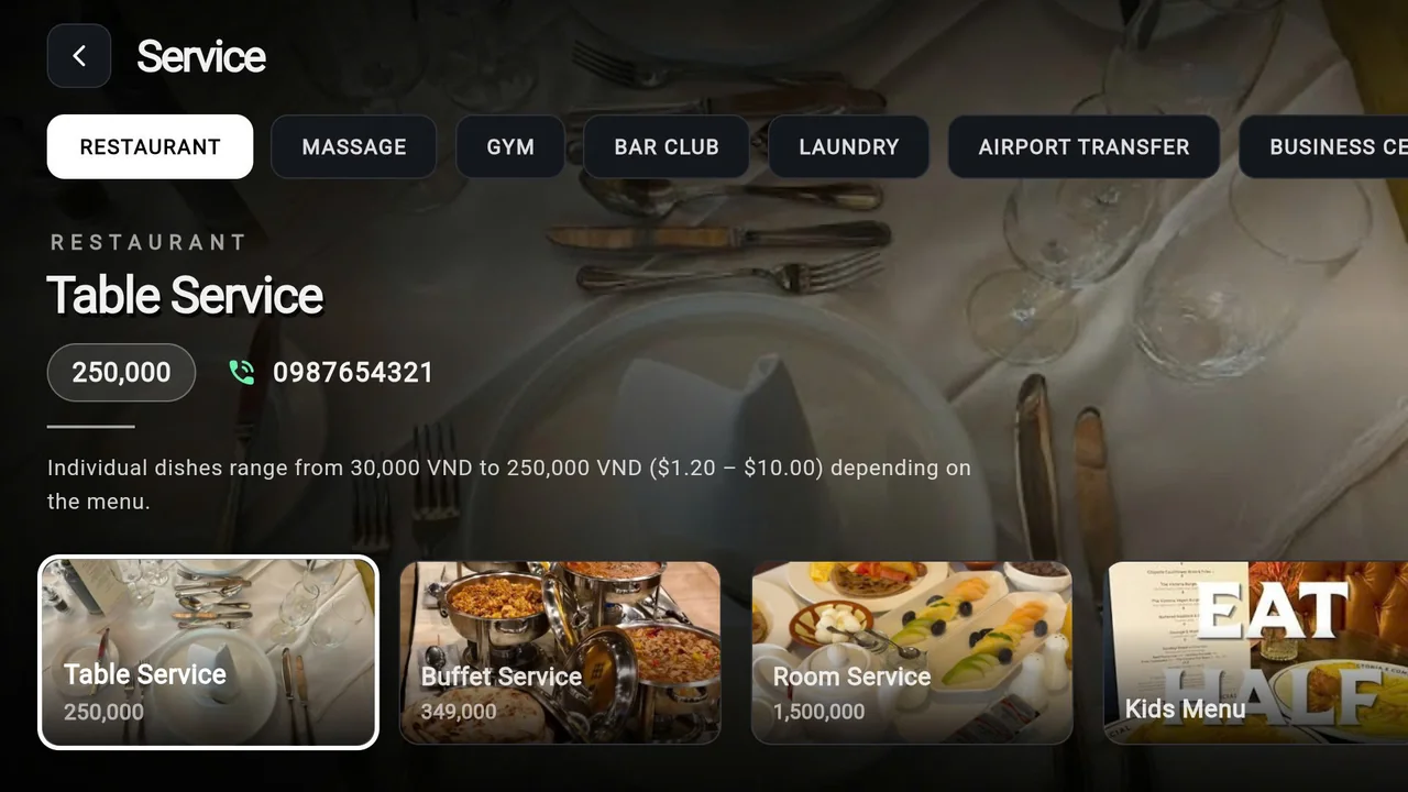 Dịch vụ khách sạn – phần mềm IPTV khách sạn ITVmax