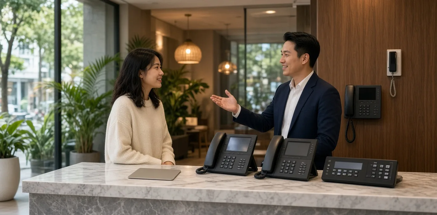 Hệ Thống Điện Thoại Nội Bộ (PBX – IP Phone) Trong Khách Sạn