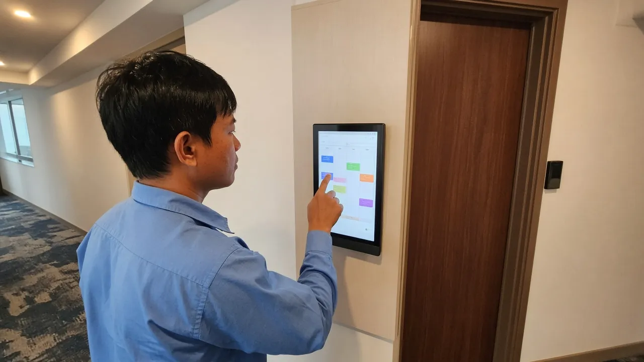 Hệ Thống Hiển Thị Phòng Họp (Room Display) Khách Sạn ELV