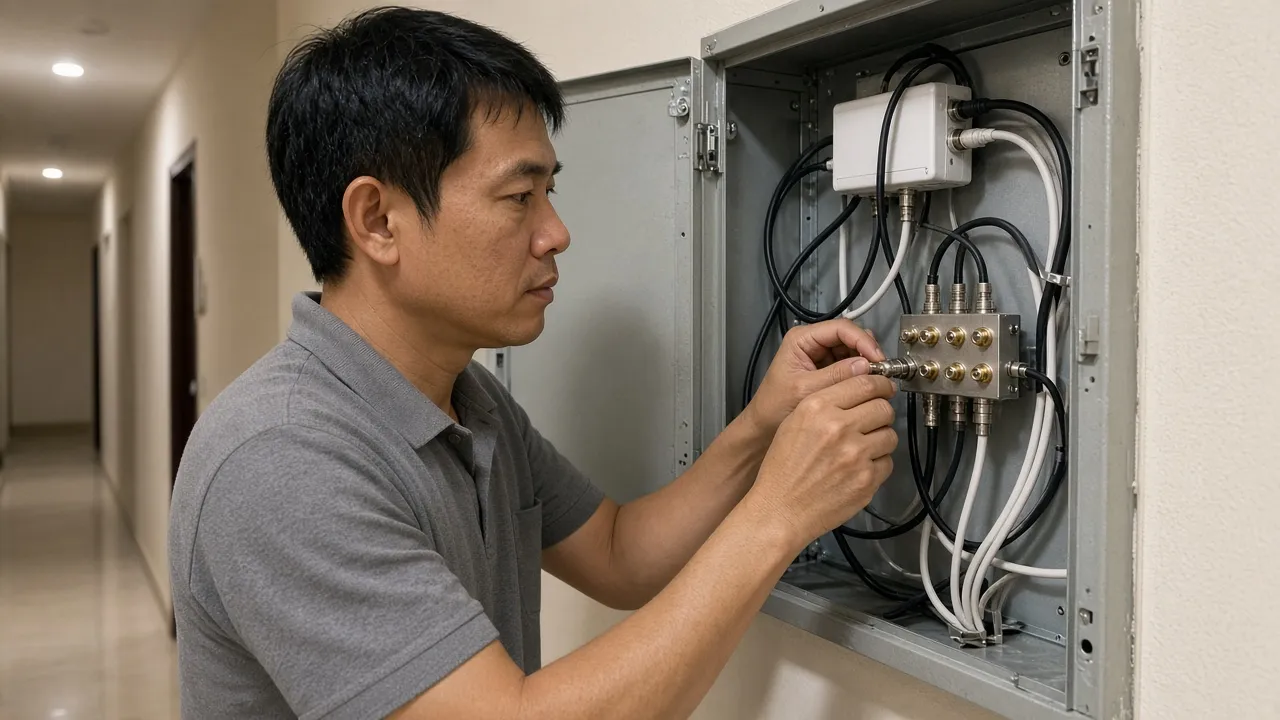 Hệ Thống Truyền Hình Nội Bộ (MATV – CATV) Khách Sạn ELV