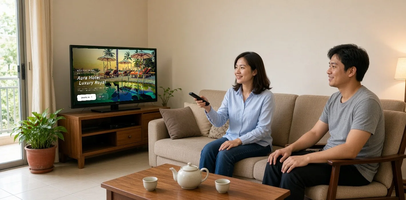 Hiển thị Welcome cá nhân hóa trên TV cũ, không cần đổi TV