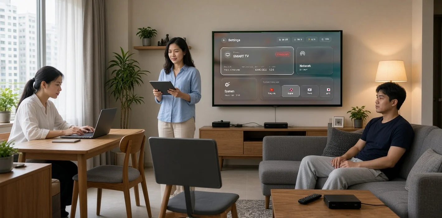 Hướng dẫn cấu hình IPTV hiển thị đa ngôn ngữ