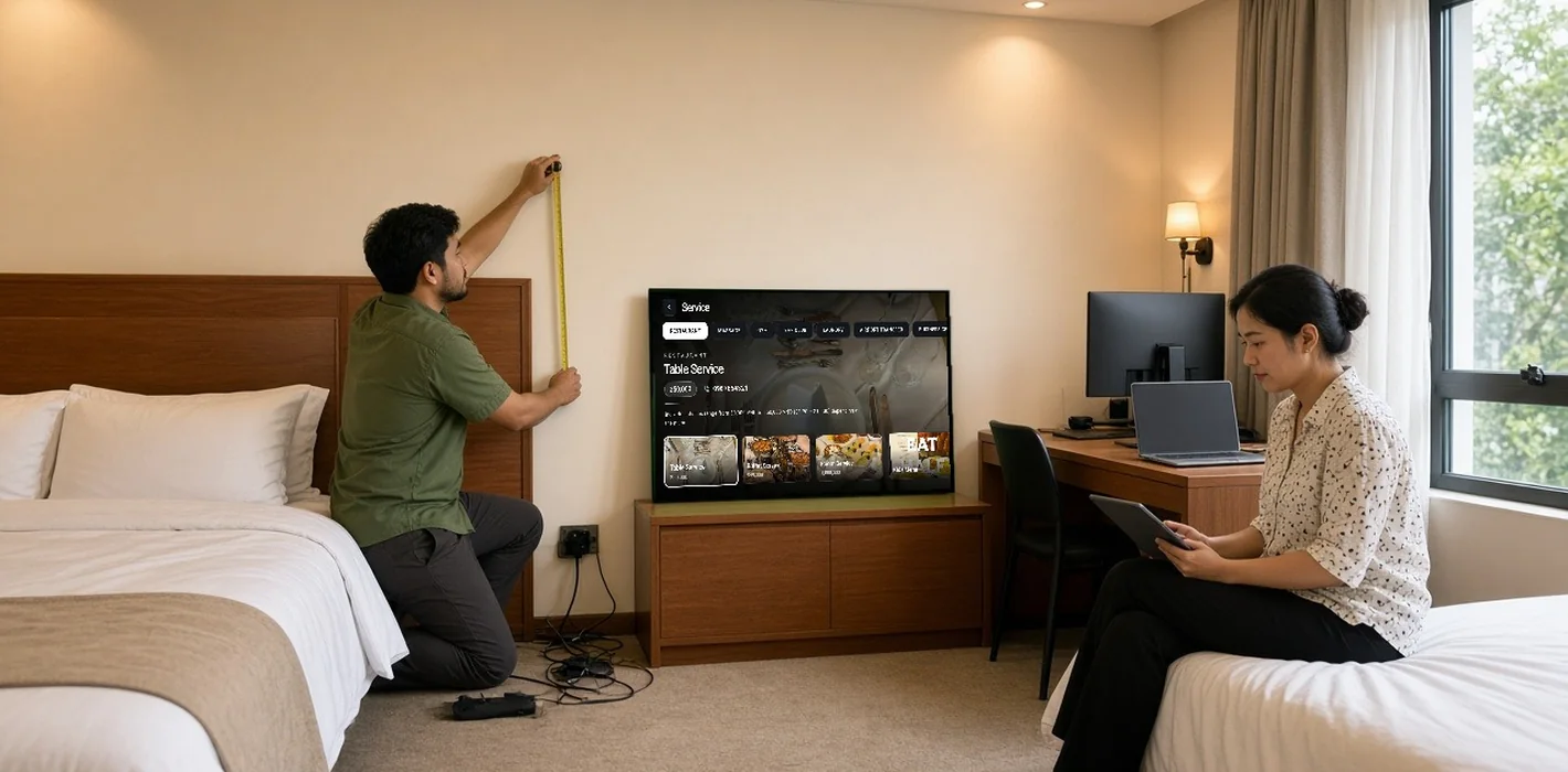 Khách sạn cần chuẩn bị gì trước khi lắp Hotel TV?