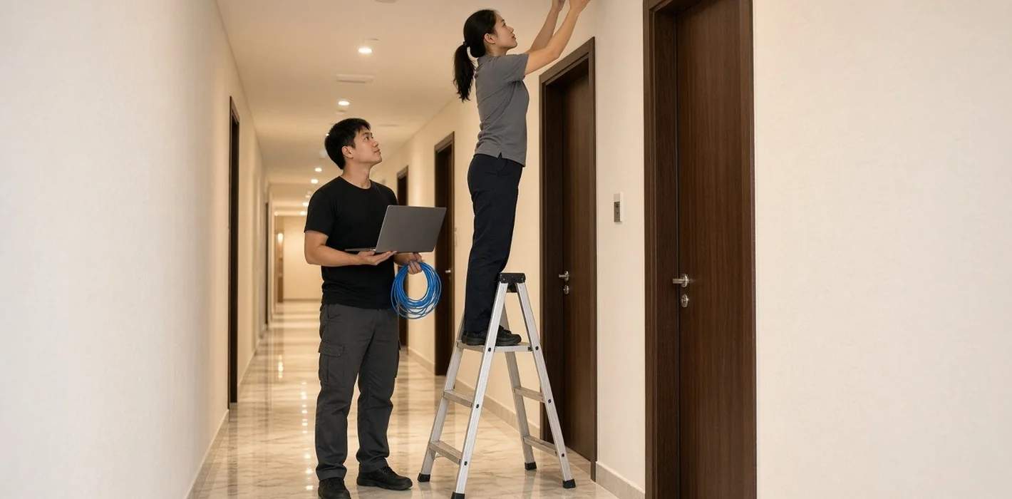 Lắp đặt hệ thống mạng LAN & Wi-Fi điện nhẹ khách sạn