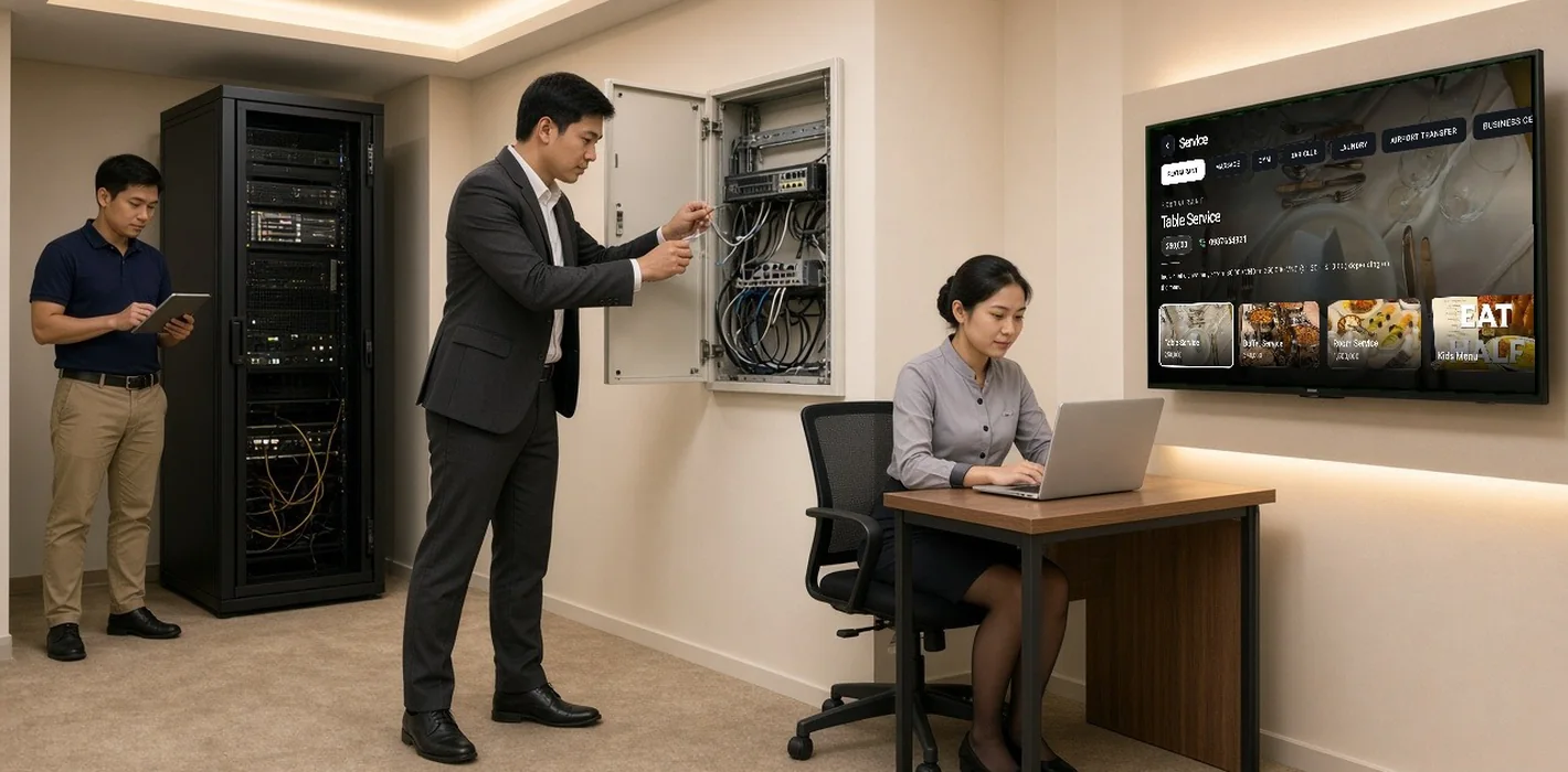 Quy Trình Bảo Trì Hệ Thống Truyền Hình Khách Sạn