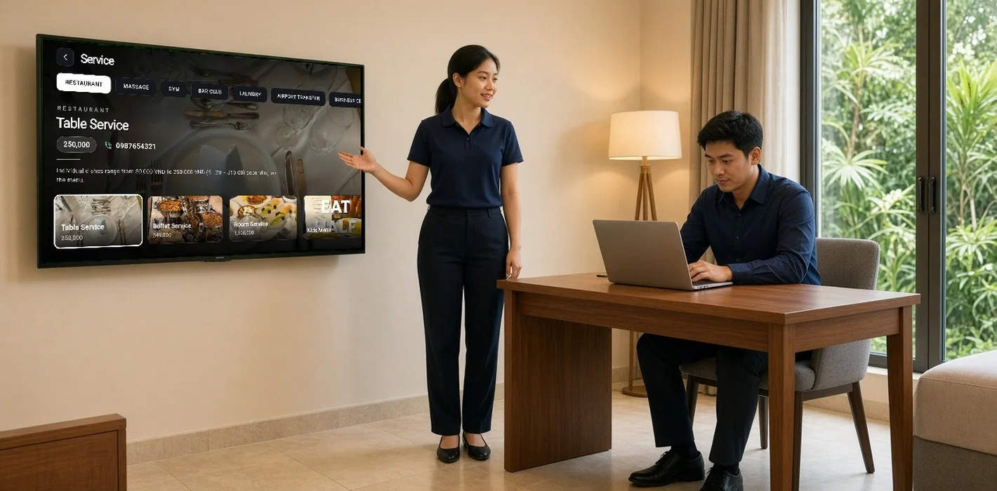 So sánh LG Pro:Centric và Samsung LYNK Cloud cho khách sạn