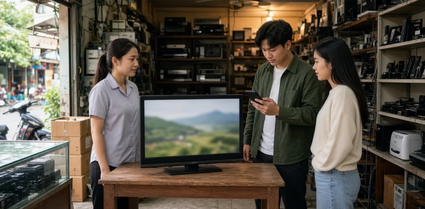 So Sánh Mua Tivi Cũ Online Và Tại Cửa Hàng: Nên Chọn?