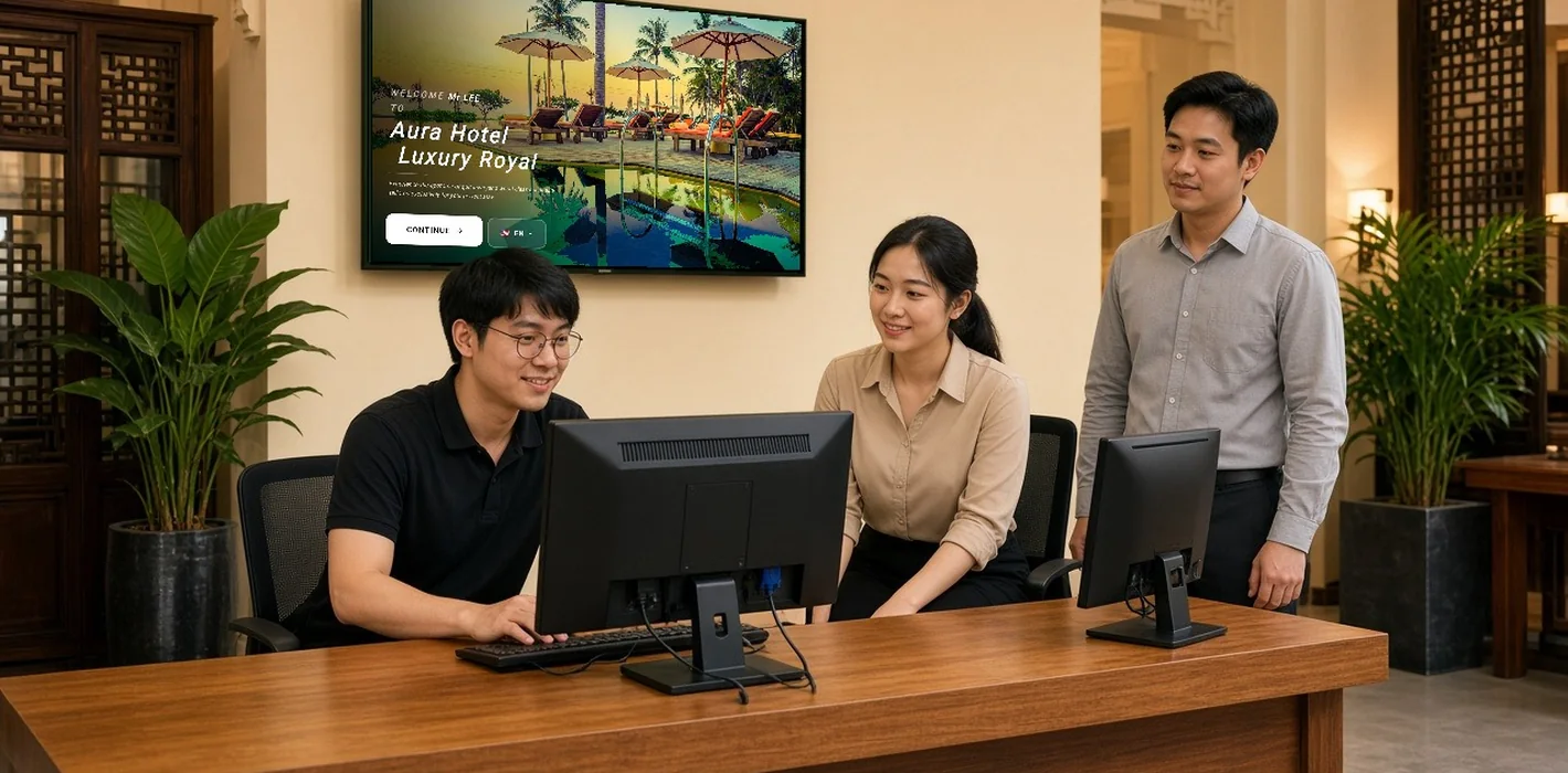 Sử dụng phần mềm quản lý khách sạn (PMS)