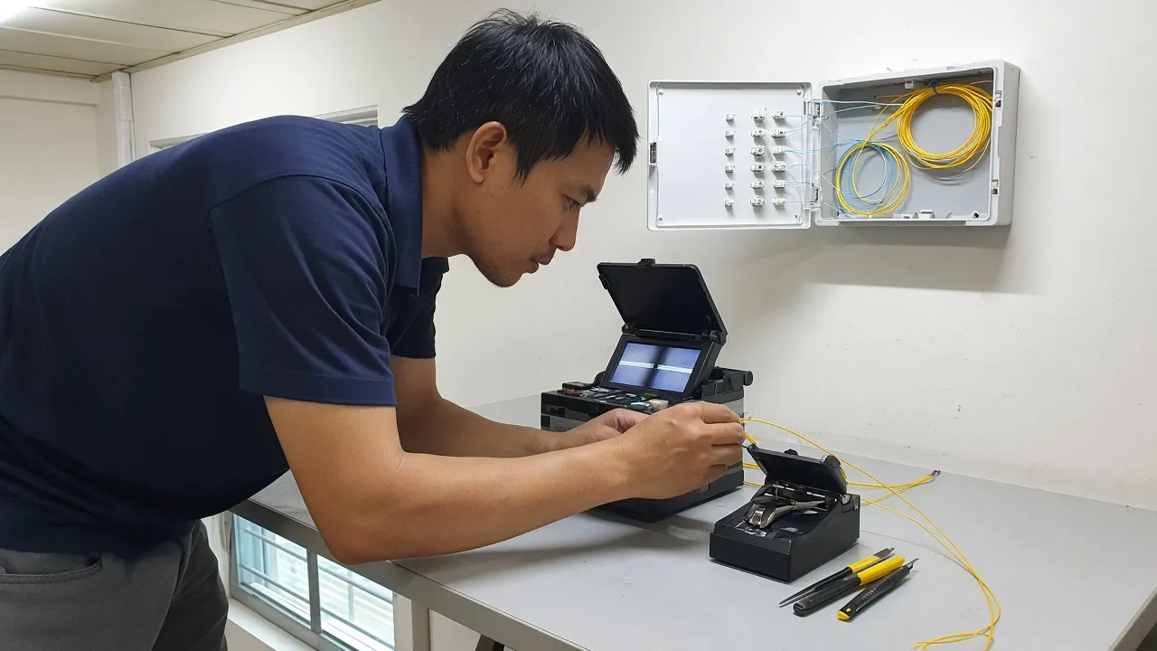 Thi công truyền dẫn quang & cáp quang nội bộ khách sạn