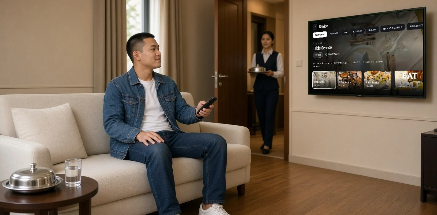 Thiết lập Room Service trên IPTV – Gọi món dễ dàng