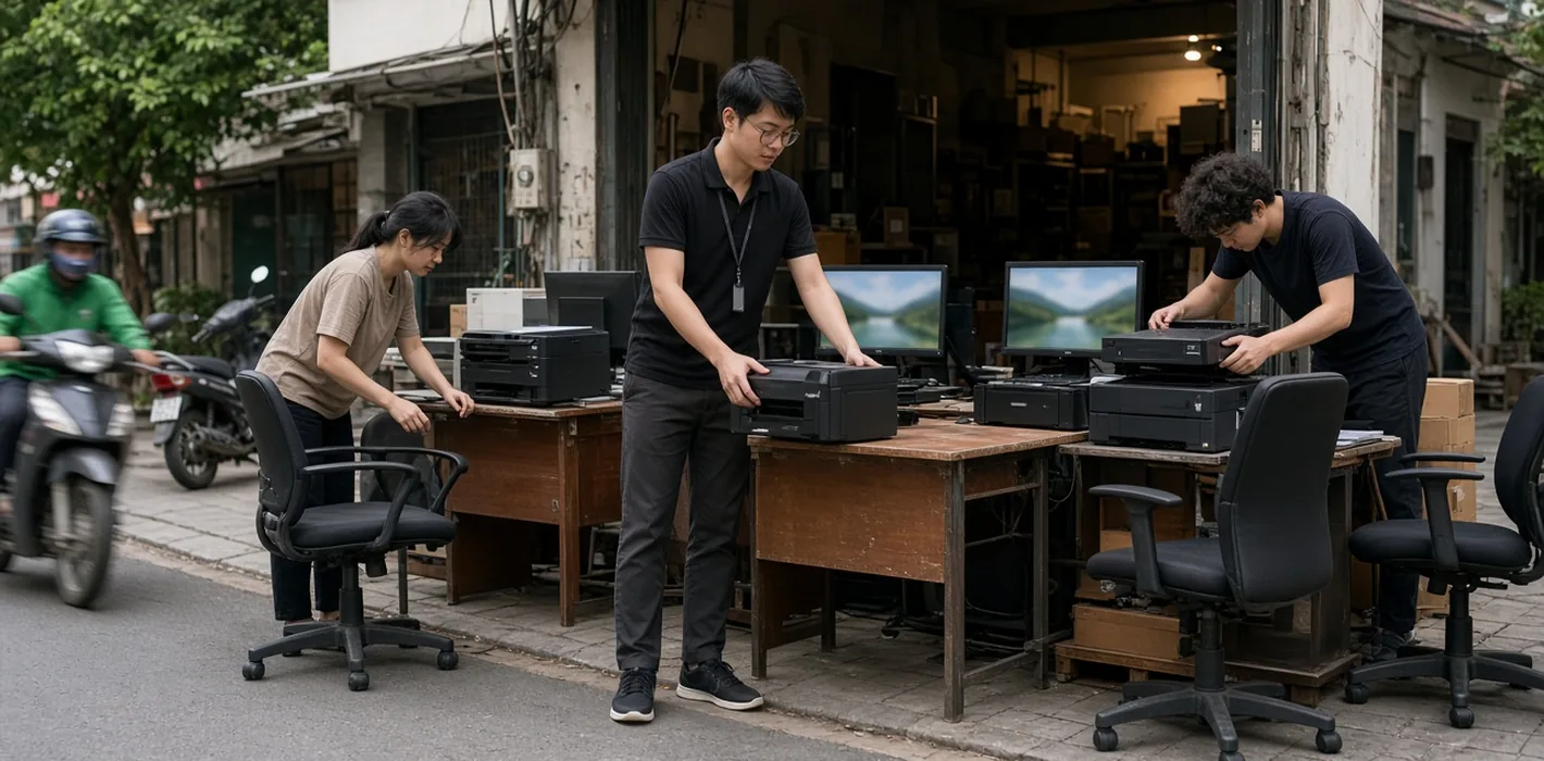 Thu Mua Thiết Bị Văn Phòng Cũ Tại Hai Bà Trưng - Giá Tốt