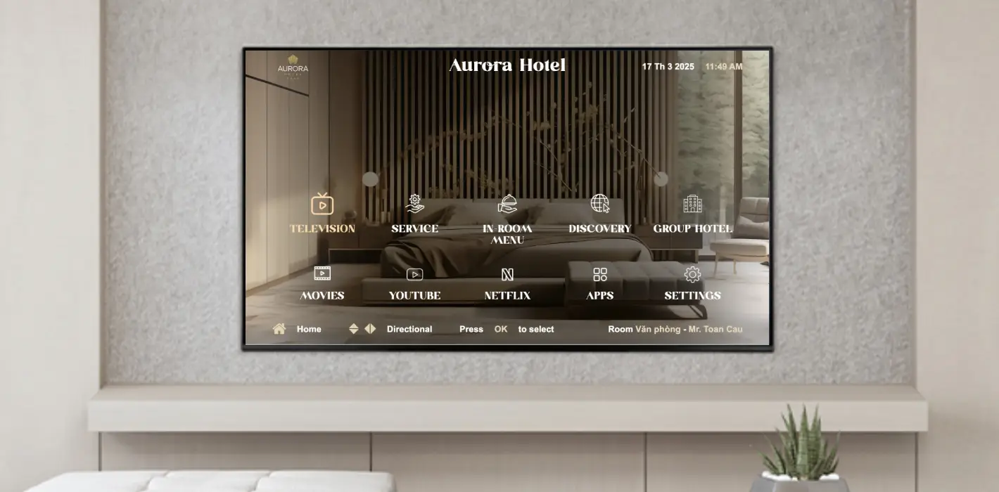 Giải pháp Android TV chuyên dụng cho TV khách sạn